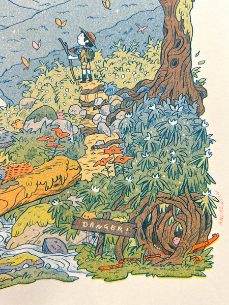 Mountain Dreams Riso Print