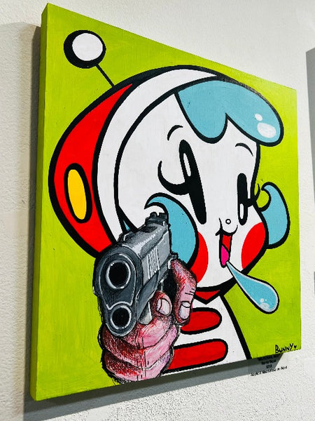 Bunny Baum - "MILKCHAN, NO!!" Art Piece ( Super Milk Chan Tribute Art Show )