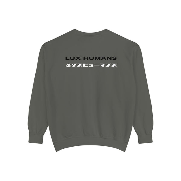 LUX HUMANS Edgy Unisex Sweatshirt with Graphic Design Logo , Perfect for Casual Outings, Trendy Streetwear, Cool Gift Idea, Layering Essential, Unique [...]
