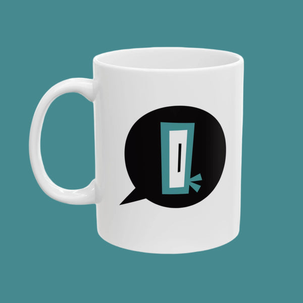 Q Pop Logo Ceramic Mug - Perfect Gift for Coffee Lovers