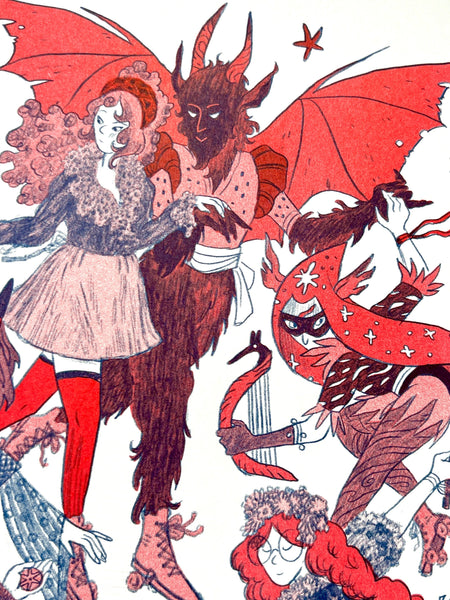 Natalie Andrewson - And So The Journey of the Night Descends Riso Print