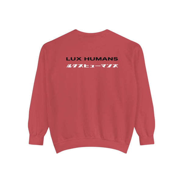 LUX HUMANS Edgy Unisex Sweatshirt with Graphic Design Logo , Perfect for Casual Outings, Trendy Streetwear, Cool Gift Idea, Layering Essential, Unique [...]