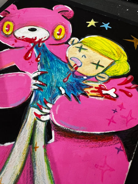 AndytheStreet - Gloomy Devouring His Son -  (SOLD OUT ) Original Artwork - Gloomy Bear Exhibition