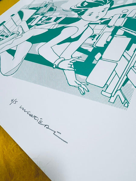 Luca Tieri - VACTA Silk Screen - No Frame - Lily in LA Exhibition