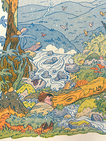 Mountain Dreams Riso Print