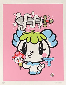 Hideyuki Tanaka- Creature in Heaven / Kinoko Man Screen Print (Q Pop Exclusive - Hideyuki Tanaka Art Show)