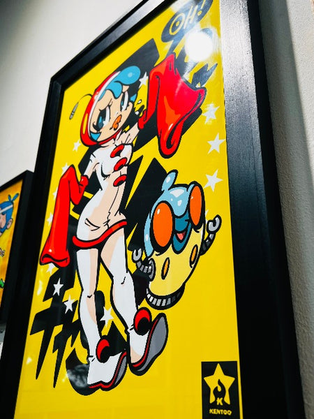 KENTOO - "Super Milk Chan" Framed Art ( Super Milk Chan Tribute Art Show )