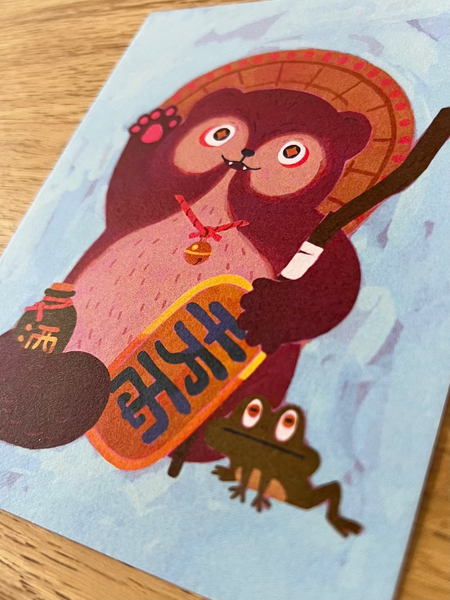 Sophia Du - Maneki Tanuki - Art Print- Maneki Neko Exhibition