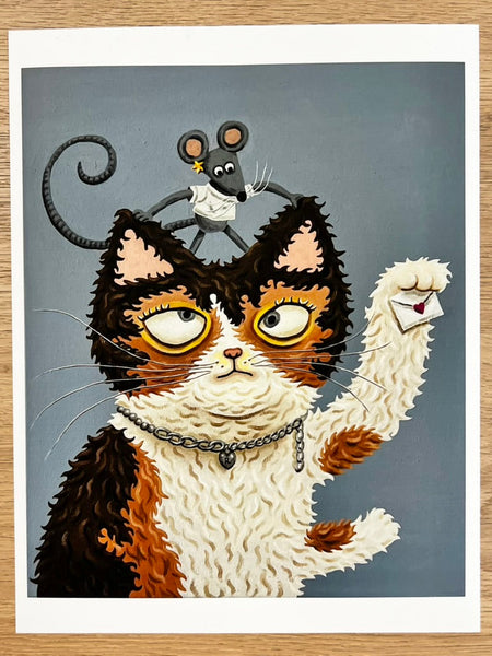 Rommi Huang - Love, Luck, and Whiskers - Art Print - Maneki Neko Exhibition