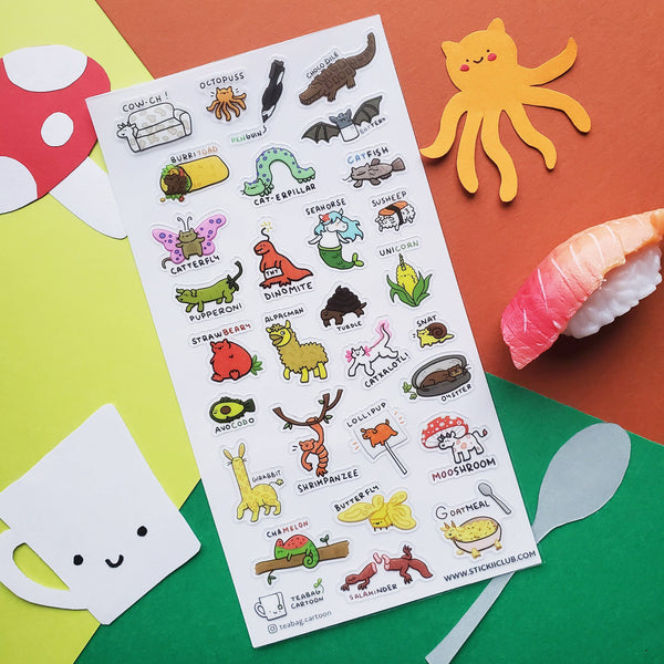 Strawbeary Lollipup Sticker Sheet