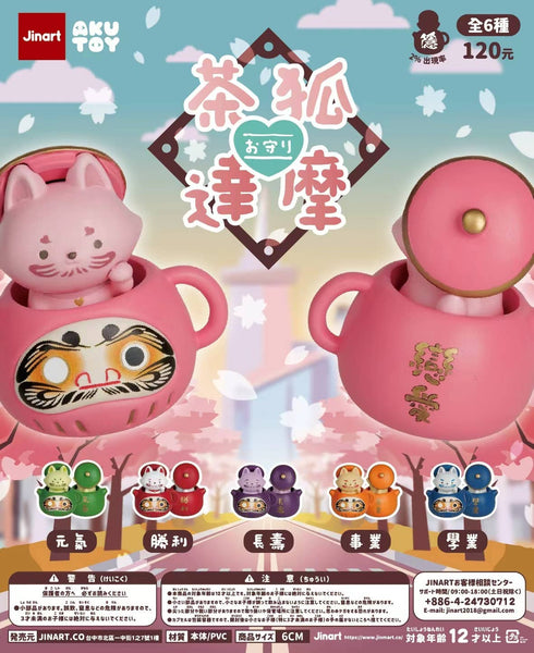73193 Fox Daruma Tea Pot Blind Box-6