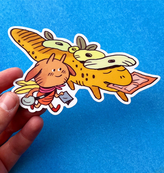 Flower Lizard Sticker