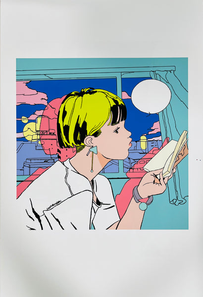 Luca Tieri - Summer Sunset (Yokohama More’s Poster) Art Print- No Frame -Lily in LA Exhibition