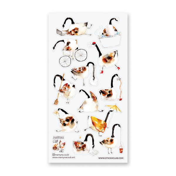 Darling Geese Sticker Sheet