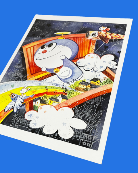 Alina Chau- Magical Door Art Print- Doraemon Show