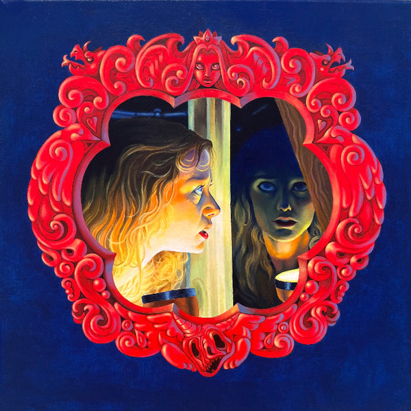 Angela Ramones - "A Beautiful Death Awaits" Original Artwork | Crimson Shadows: Italian Horror Art Exhibition