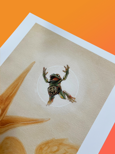 Beth Radloff - The OG Frog Splash - Art Print | Power Slam!: Pro Wrestling Show