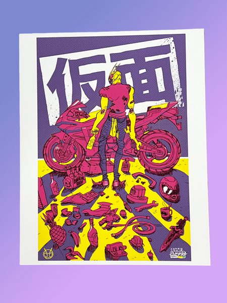 Corey Lewis - Kamenrider Art Print - Tokusatsu Show