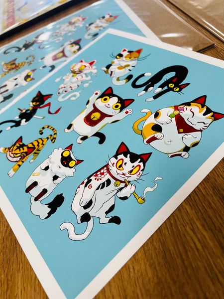 Samuel Youn -Maneki Neko - Art Print - Maneki Neko Exhibition