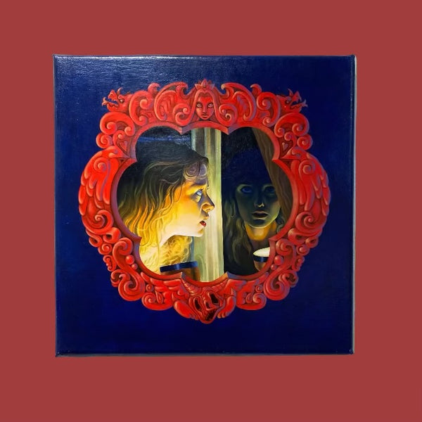 Angela Ramones - "A Beautiful Death Awaits" Original Artwork | Crimson Shadows: Italian Horror Art Exhibition