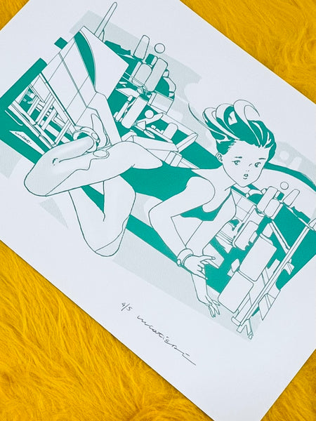 Luca Tieri - VACTA Silk Screen - No Frame - Lily in LA Exhibition