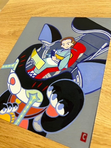 Sumin Ha - Super Neko Series - 01 - Art Print- Maneki Neko Exhibition