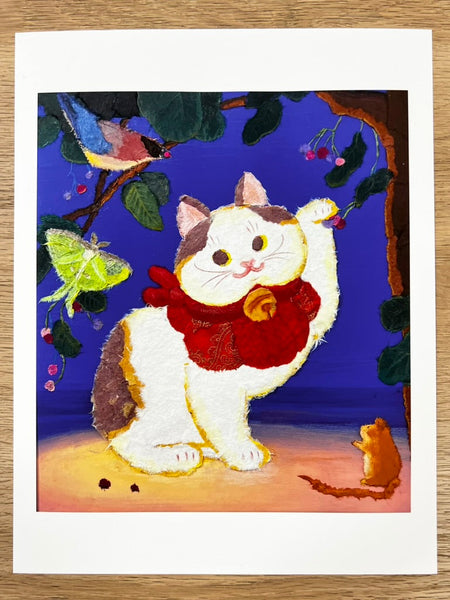 Keika Yamaguchi - Service Berry - Art Print - Maneki Neko Exhibition