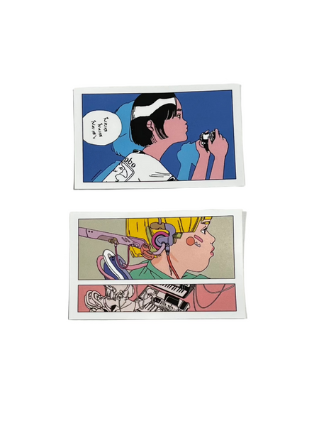 Luca Tieri - Postcard & Sticker Set -  Lily in LA Exhibition