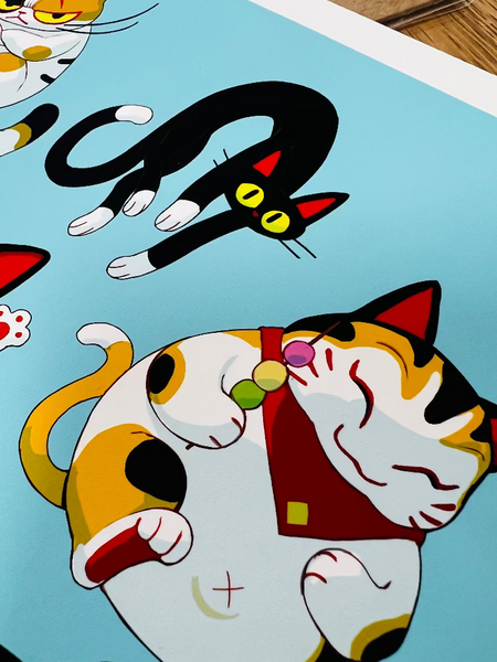 Samuel Youn -Maneki Neko - Art Print - Maneki Neko Exhibition