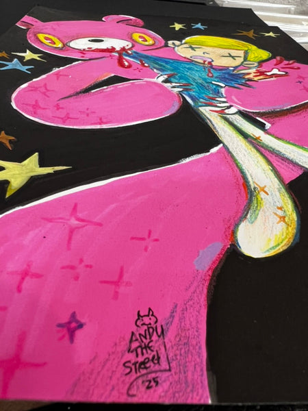 AndytheStreet - Gloomy Devouring His Son -  (SOLD OUT ) Original Artwork - Gloomy Bear Exhibition