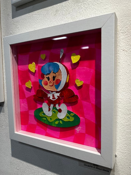 Gabby Zapata - "Pop Art Chan" Framed Piece ( Super Milk Chan Tribute Art Show )