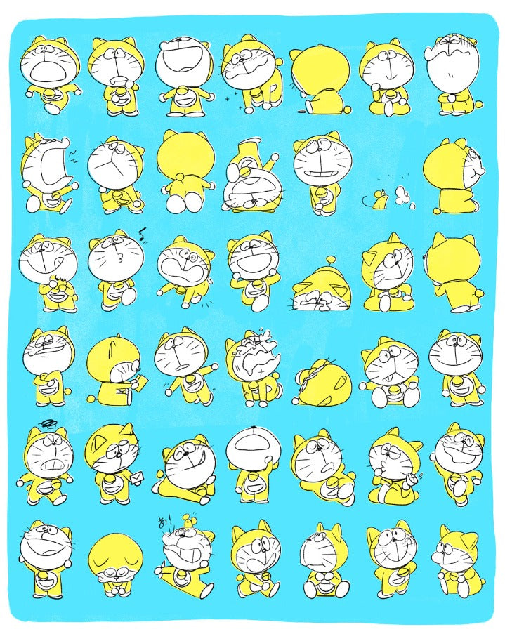 Evon Freeman- Doraemon  - Art Print