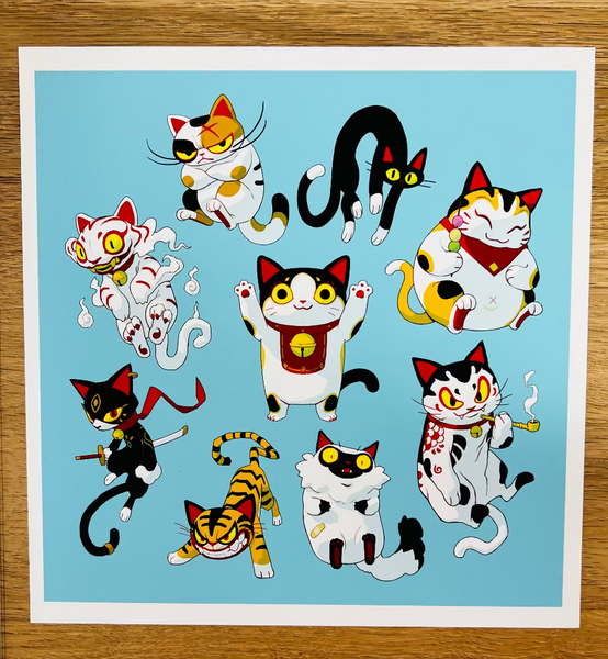 Samuel Youn -Maneki Neko - Art Print - Maneki Neko Exhibition