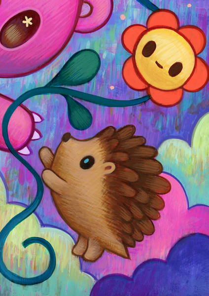 Jeremiah Ketner - Flowers For Gloomy Bear Art Print | Gloomy Bear Exhibition
