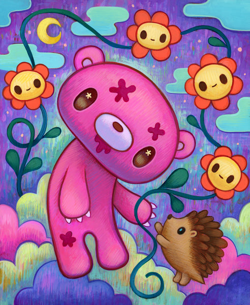 Jeremiah Ketner - Flowers For Gloomy Bear Art Print | Gloomy Bear Exhibition