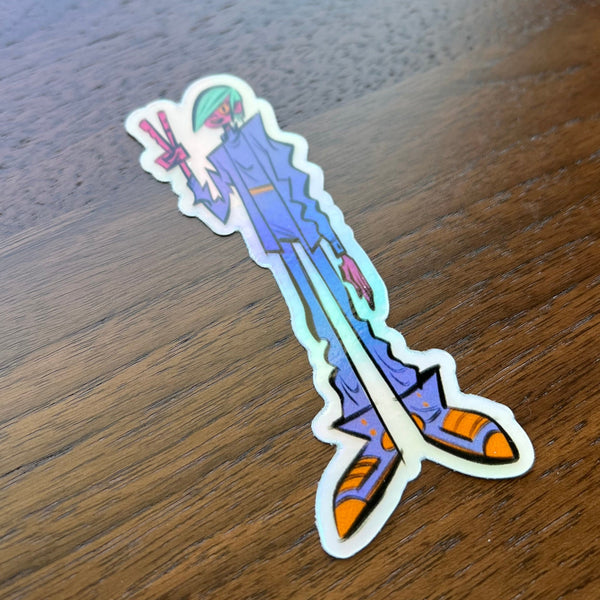 Chris Mitchell - Peace Out - Reflective Sticker Q Pop exclusive