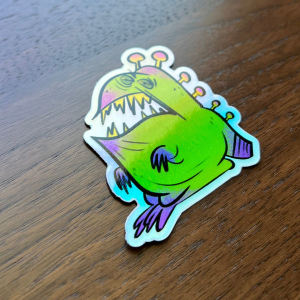 Chris Mitchell - Kaiju Blubasaur - Reflective Sticker Q Pop exclusive