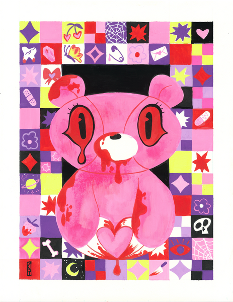 Kathryn Hudson - Gloomy Shock - Original Artwork -Gloomy Bear Exhibition