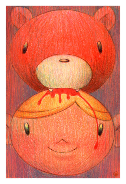 Eduardo Vieira - Friendly Bite - Original Artwork - Gloomy Bear Exhibition