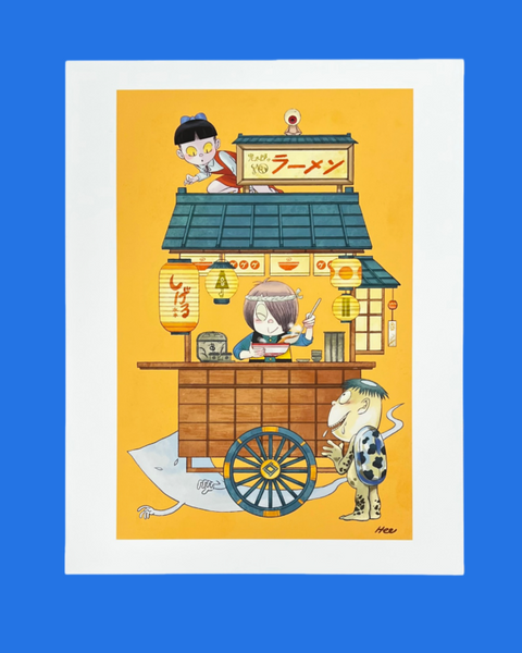 Heejin Park - Kitaro no Ramen ya Print - Yokai Show