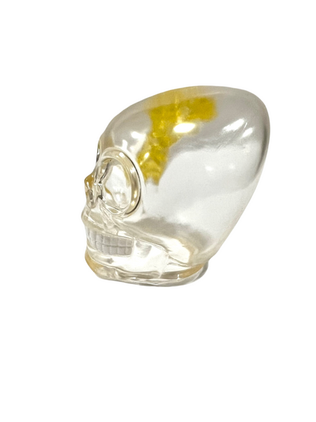 Y & G Crystal Skull - Glitter x Green Soft Vinyl Toy - One Up