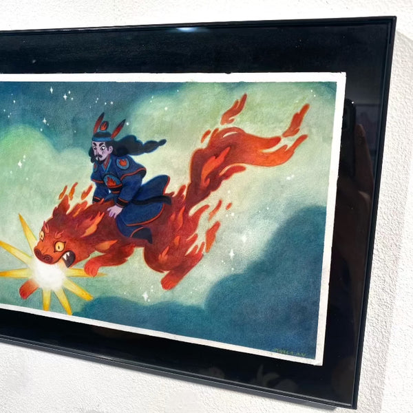 Angela An - "Stealing the Sun" Framed Art (Once Upon A Time: A Fairy Tale Art Show)