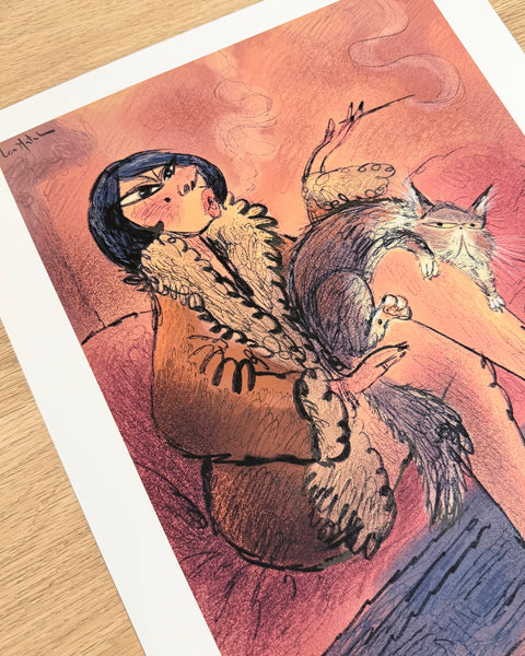 Leo Matsuda - Mademoiselle 1 Original Artwork - Warriors And Demons Solo Exhibition