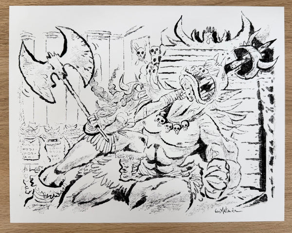 Leo Matsuda - Ogre King - Original Artwork - Warriors And Demons Solo Exhibition