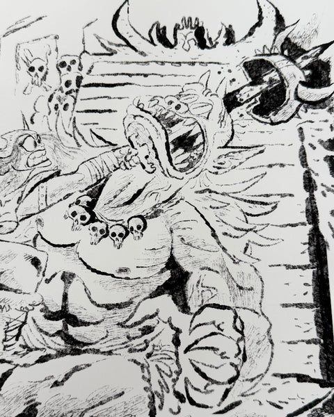 Leo Matsuda - Ogre King - Original Artwork - Warriors And Demons Solo Exhibition
