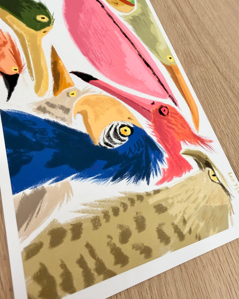 Leo Matsuda - Birds - Original Artwork - Warriors And Demons Solo Exhibition