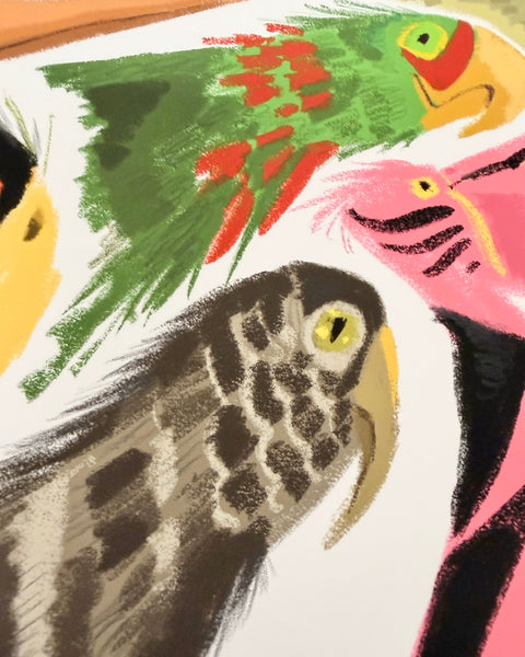 Leo Matsuda - Birds - Original Artwork - Warriors And Demons Solo Exhibition