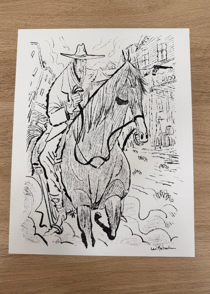 Leo Matsuda - Western 1 - Original Artwork - Warriors And Demons Solo Exhibition