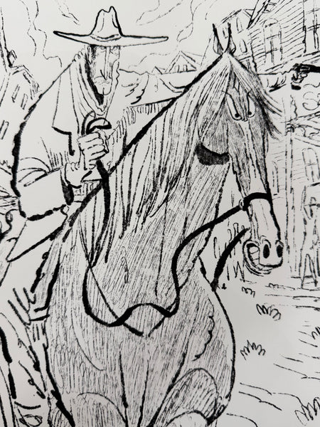 Leo Matsuda - Western 1 - Original Artwork - Warriors And Demons Solo Exhibition