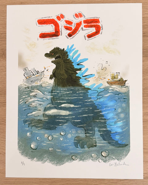 Leo Matsuda - Gojira - Original Artwork - Warriors And Demons Solo Exhibition